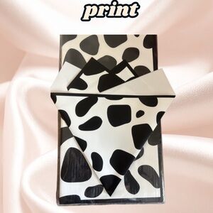 Black and White Cow Print Stationery Set